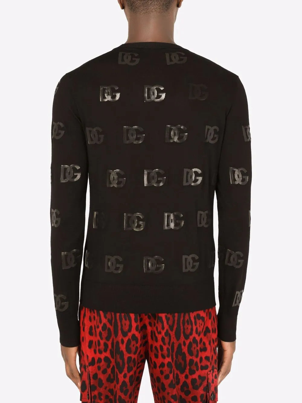 Dolce & Gabbana sequin-logo jumper