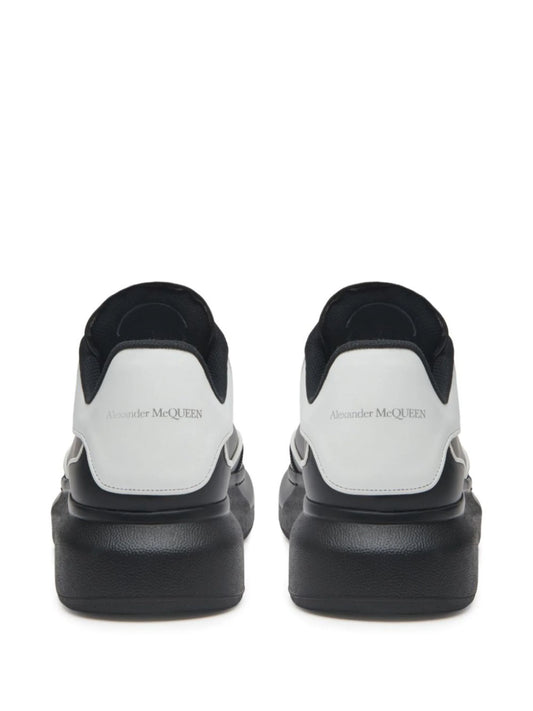 Alexander McQueen Oversized leather sneakers_ Black & White
