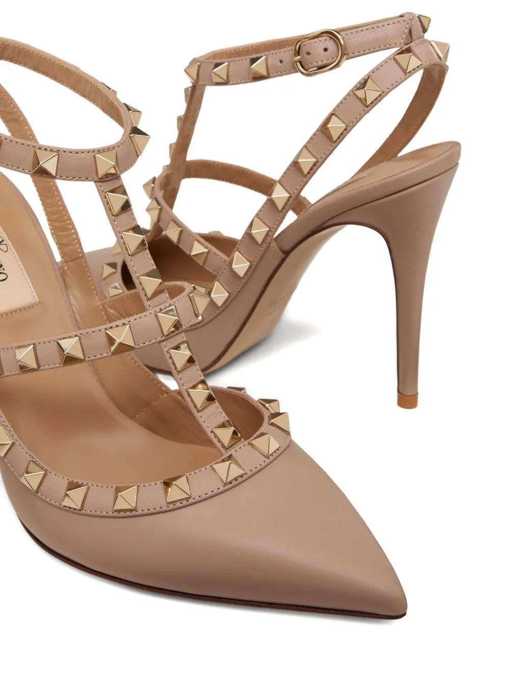 Valentino Garavani Rockstud 100mm caged pump