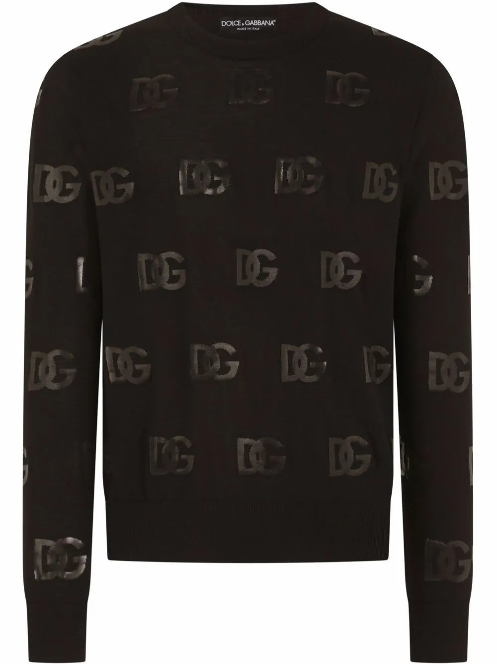 Dolce & Gabbana sequin-logo jumper