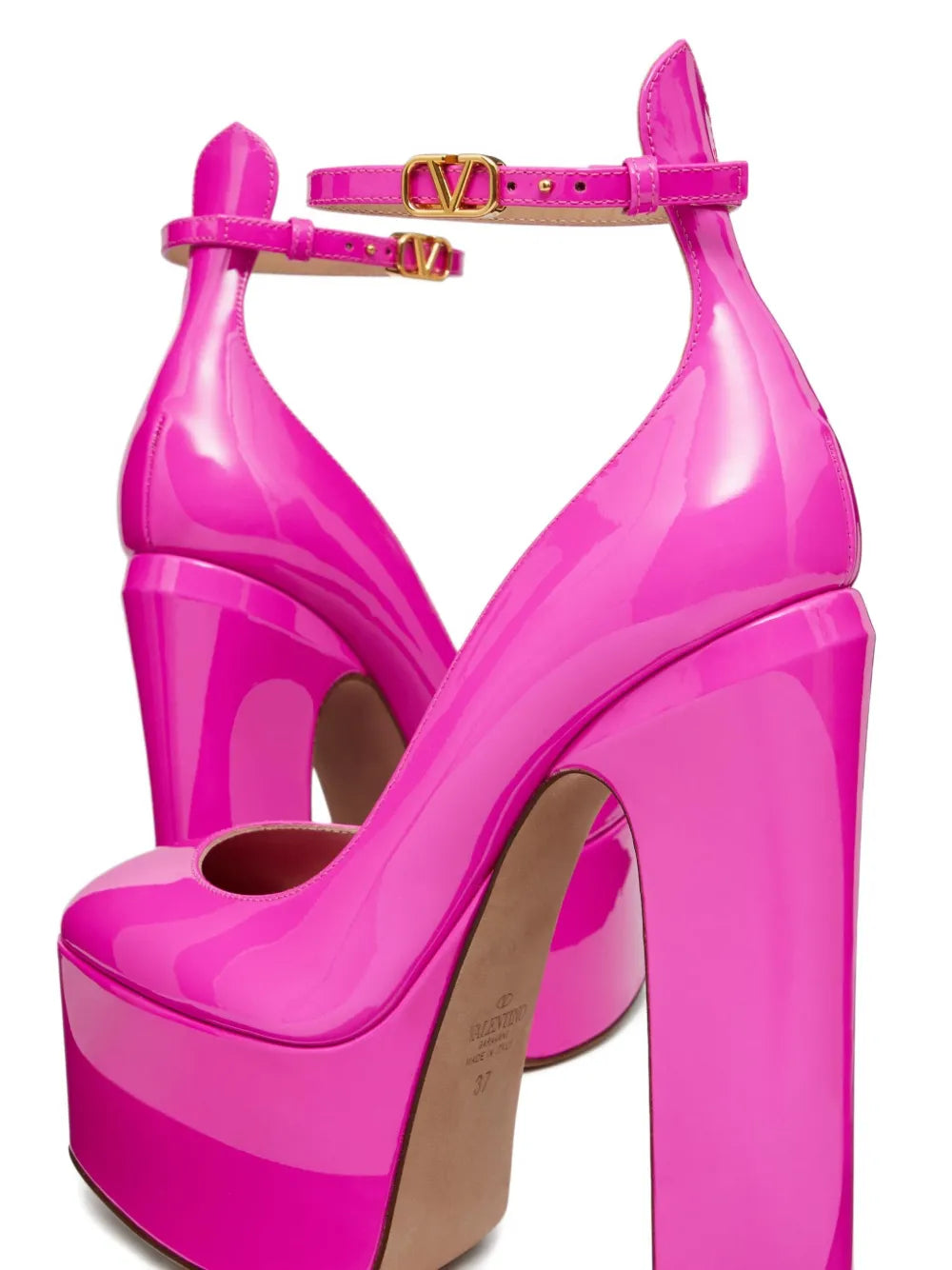 Valentino Garavani Tan-Go 155mm patent-leather pumps