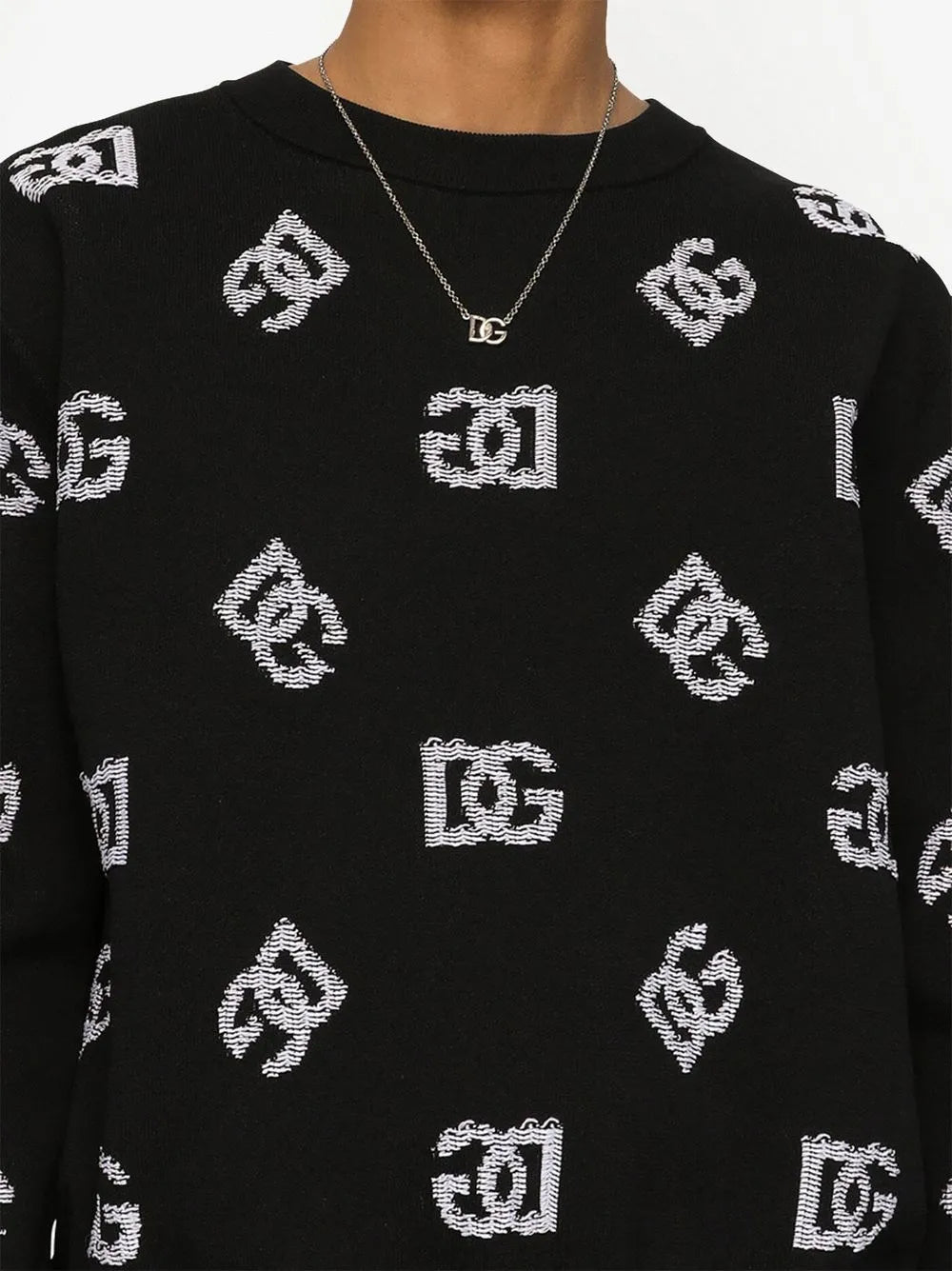 Dolce & Gabbana DG-logo jacquard sweatshirt