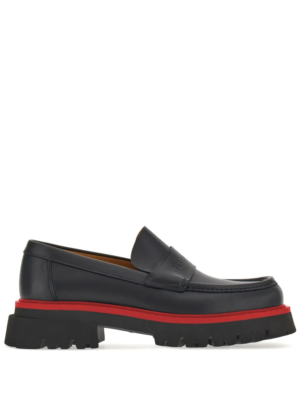 Ferragamo contrasting-sole leather loafer