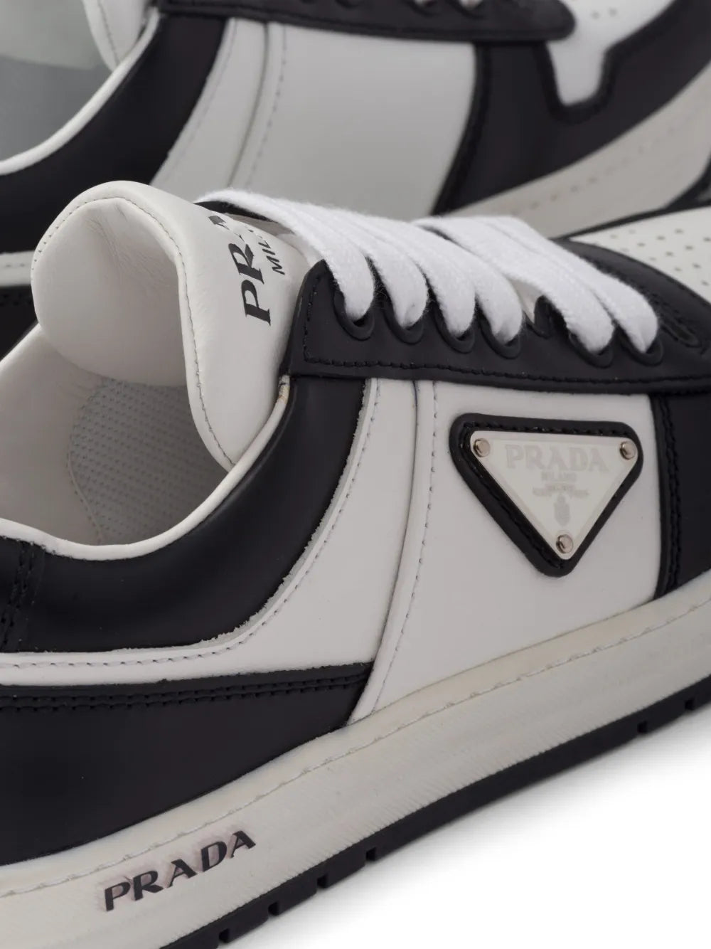 Prada Downtown leather sneakers