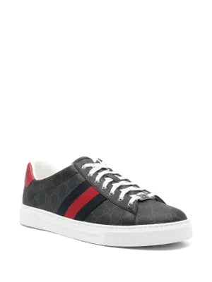 Gucci Ace logo Web-stripe sneakers