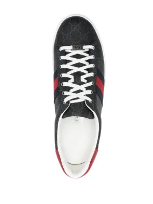 Gucci Ace logo Web-stripe sneakers