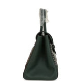 Goyard Saigon Tote Dark Green Goyardine Canvas Palladium Hardware
